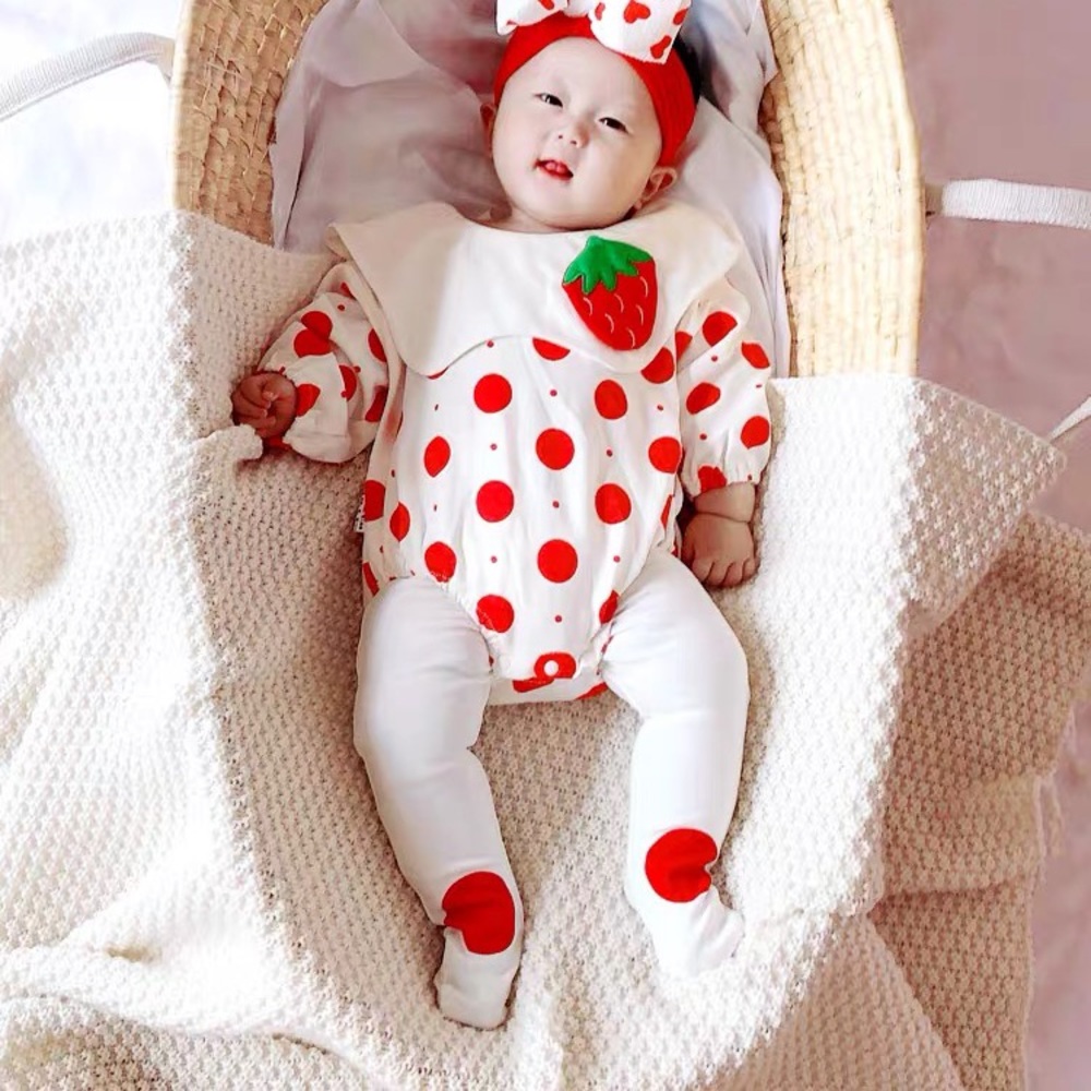 Cute baby onesie + tights
